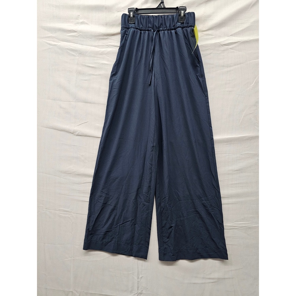 All in Motion Womens Wide Leg Pants Blue Polyester Blend Athletic Size Small